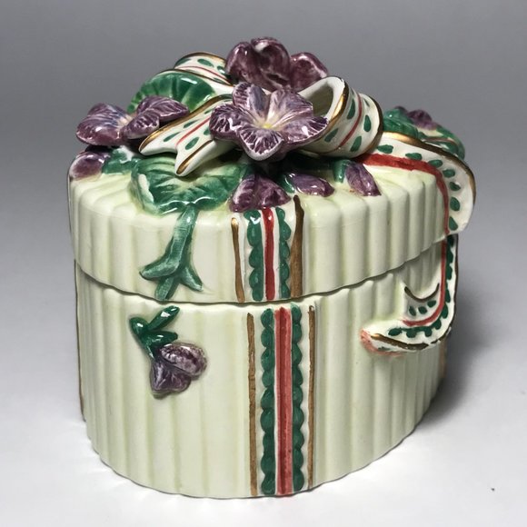 Vintage Fitz and Floyd Essentials Trinket Box Jewe - Picture 4 of 12